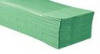 Бумажные полотенца отдельные 1 слойные зеленые
